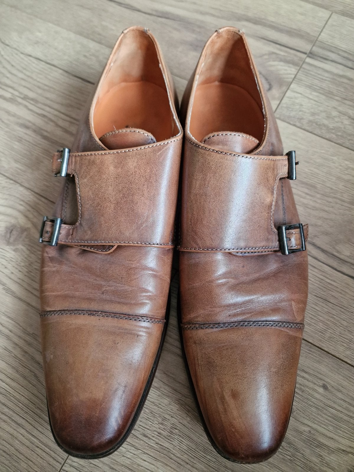 Van Lier gespschoenen bruin leer, Ophalen of Verzenden, Gedragen, Bruin, Gespschoenen