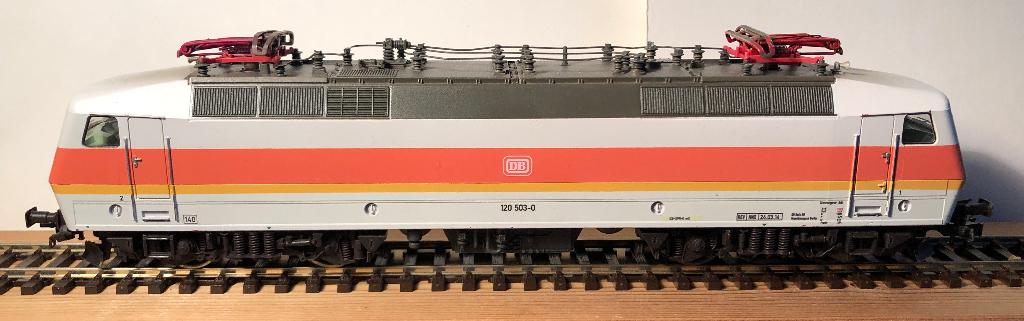Fleischmann E-lok Br120 503 City Bahn van de DB, Gebruikt, Fleischmann, Ophalen of Verzenden, Gelijkstroom