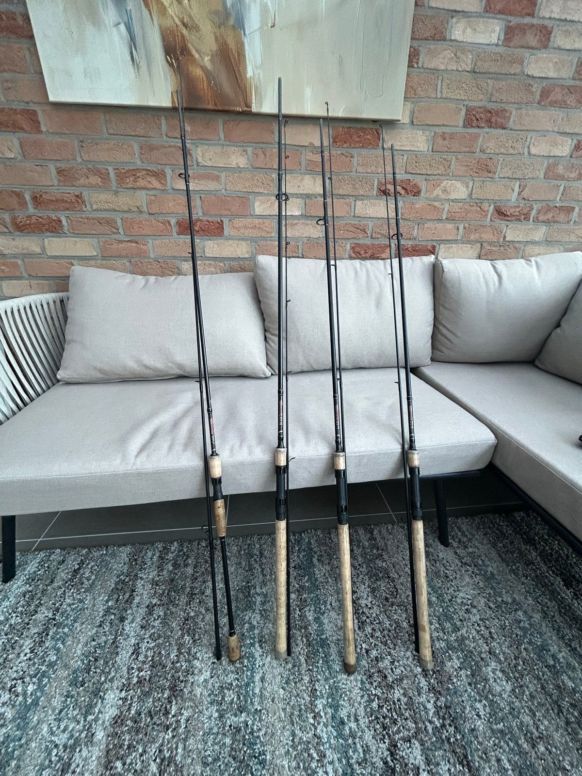 Set spinhengels en molens Fox Rage, Ophalen of Verzenden, Gebruikt, Werphengel