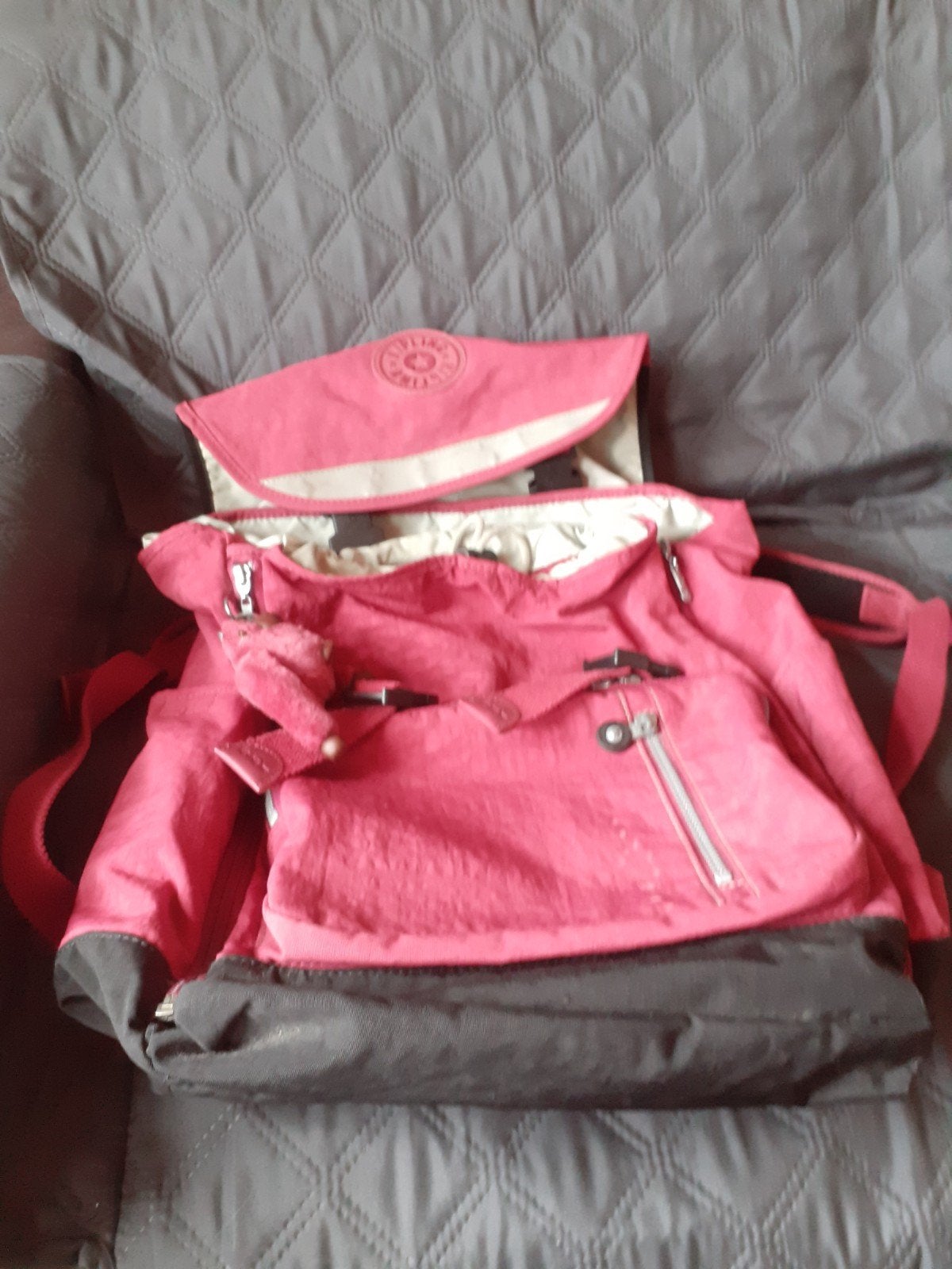 Merk Kipling kleur roze, Ophalen, Zo goed als nieuw, Kipling, 30 tot 45 cm