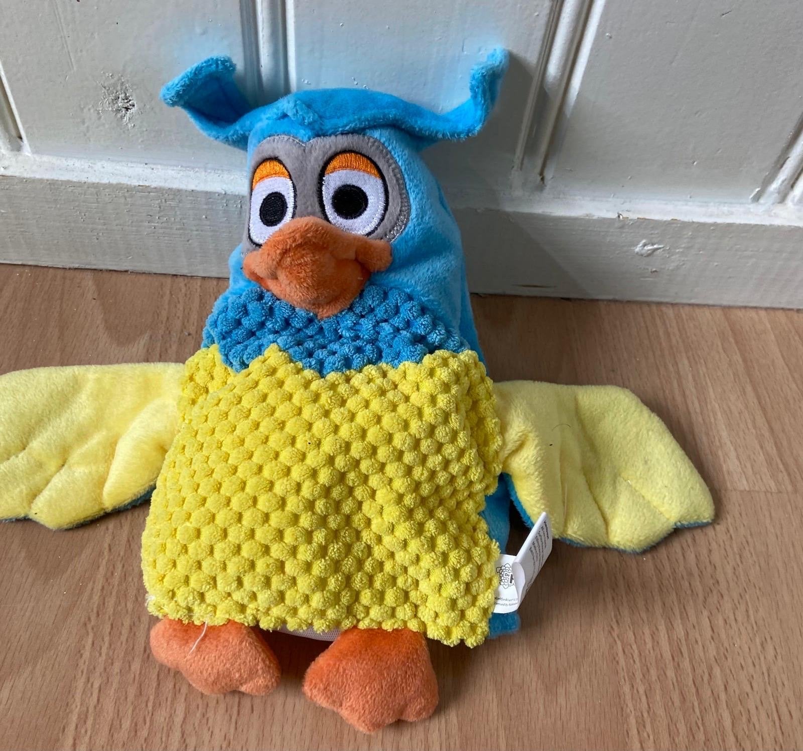 Leuke blauw-gele uil handpop  (nieuw), Kinderen en Baby's, Speelgoed | Knuffels en Pluche, Ophalen of Verzenden, Nieuw