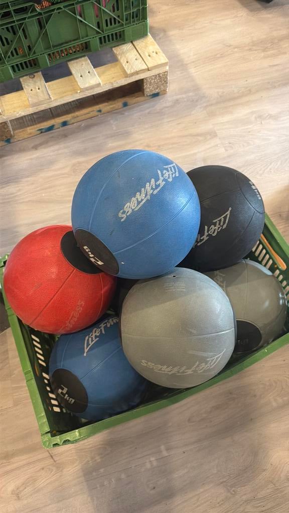 Medicijnballen set, Sport en Fitness, Bowlen, Ophalen, Zo goed als nieuw