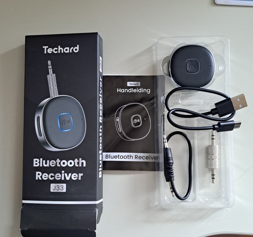 Bluetooth Reciever J33 Techard als nieuw, Ophalen of Verzenden, Zo goed als nieuw