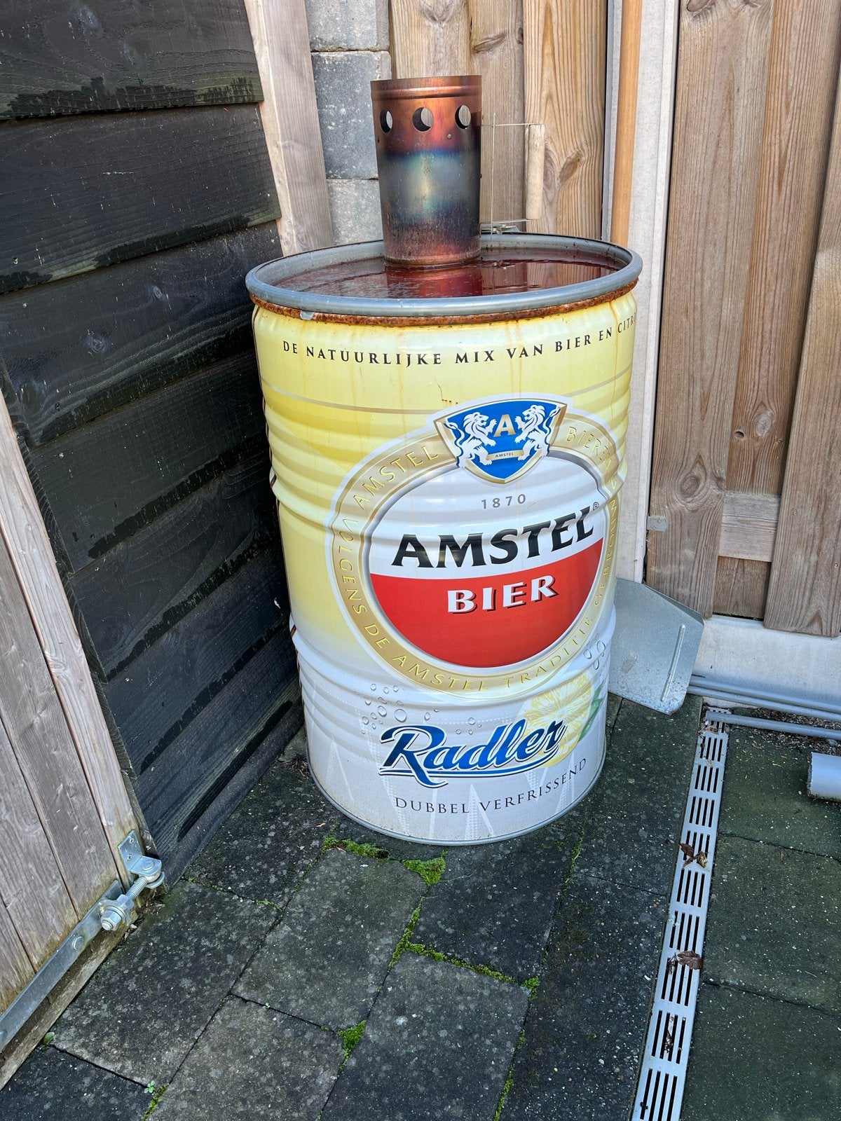 Unieke Amstel Radler BBQ Ton - Gebruikt, Ophalen, Gebruikt