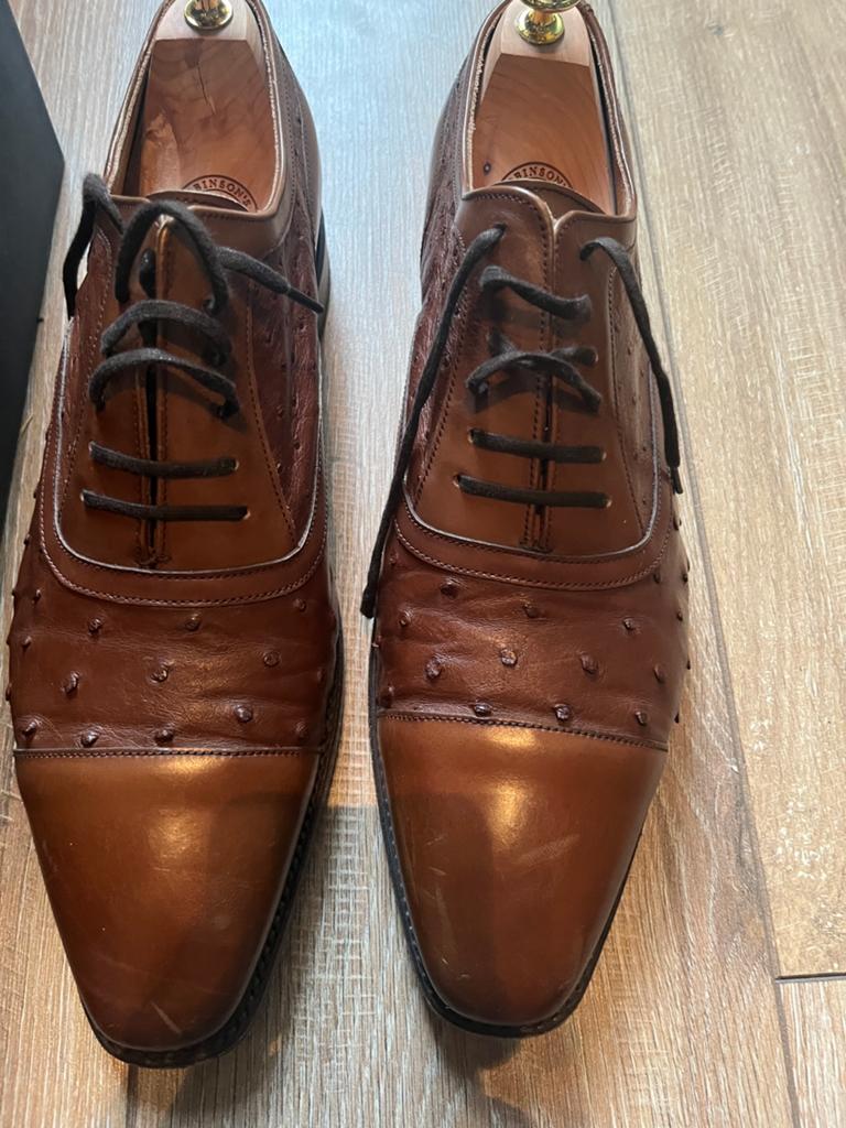 Schoenen Barker Puccini bruin maat 10.5 (45), Bruin, Ophalen of Verzenden, Zo goed als nieuw, Veterschoenen