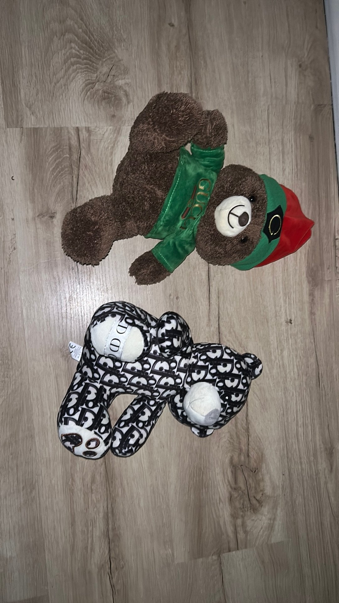 2 knuffelbeertjes gucci en dior, Ophalen, Nieuw