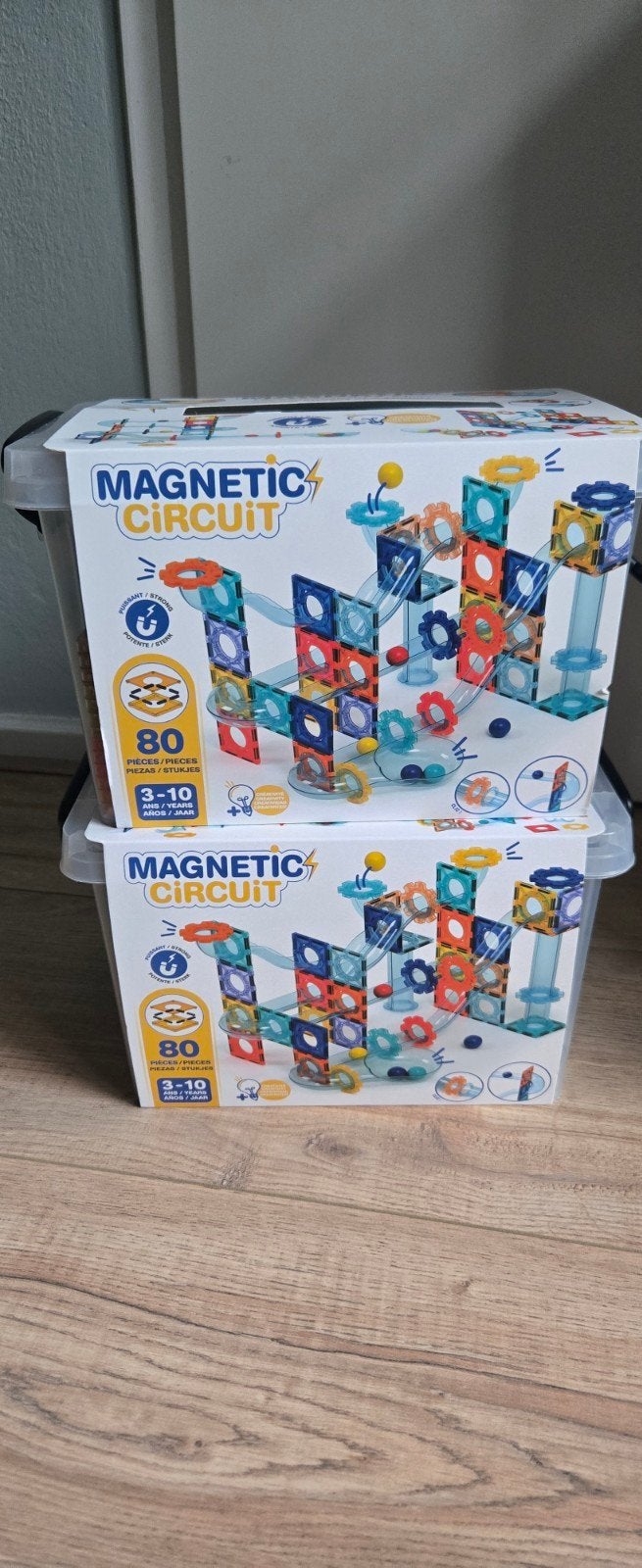 Magnetic Circuit knikkerbaan - 2 sets, Ophalen of Verzenden, Zo goed als nieuw, Overige merken