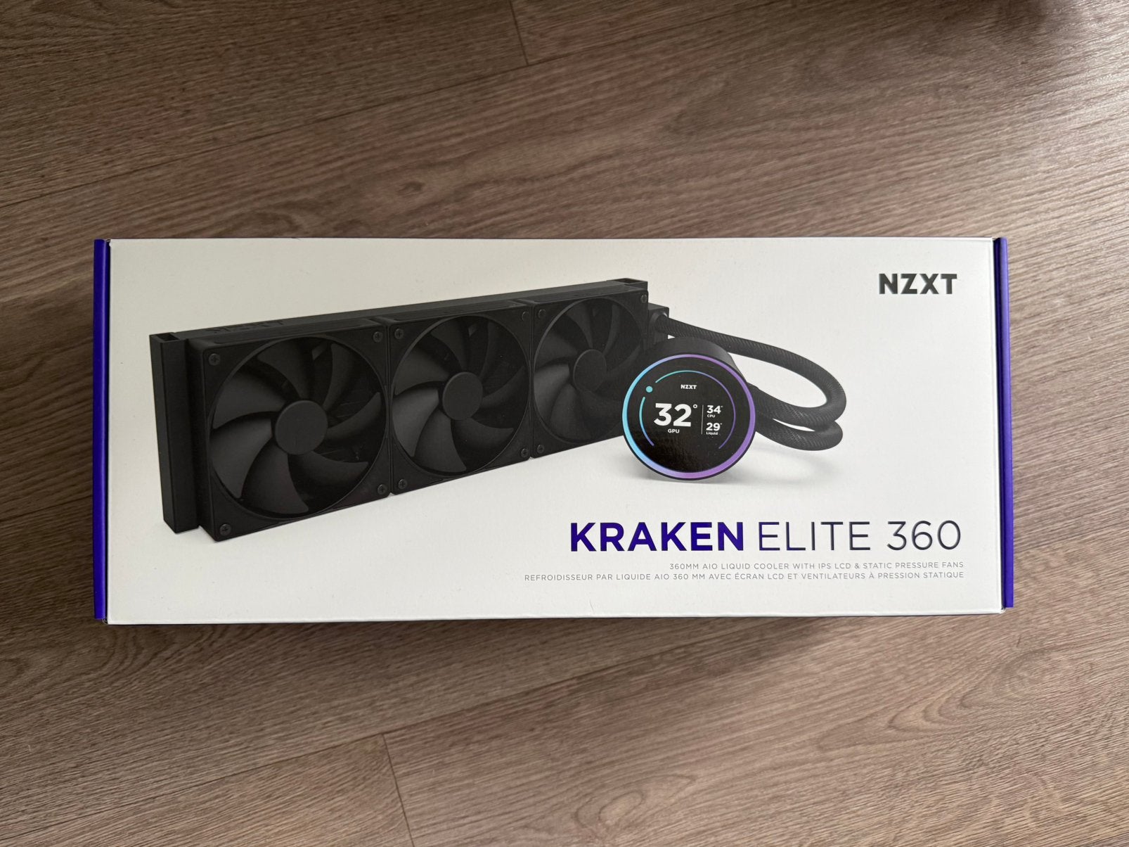 NZXT Kraken Elite v2 - Inclusief garantie, Computers en Software, Ophalen of Verzenden, Zo goed als nieuw, Waterkoeling