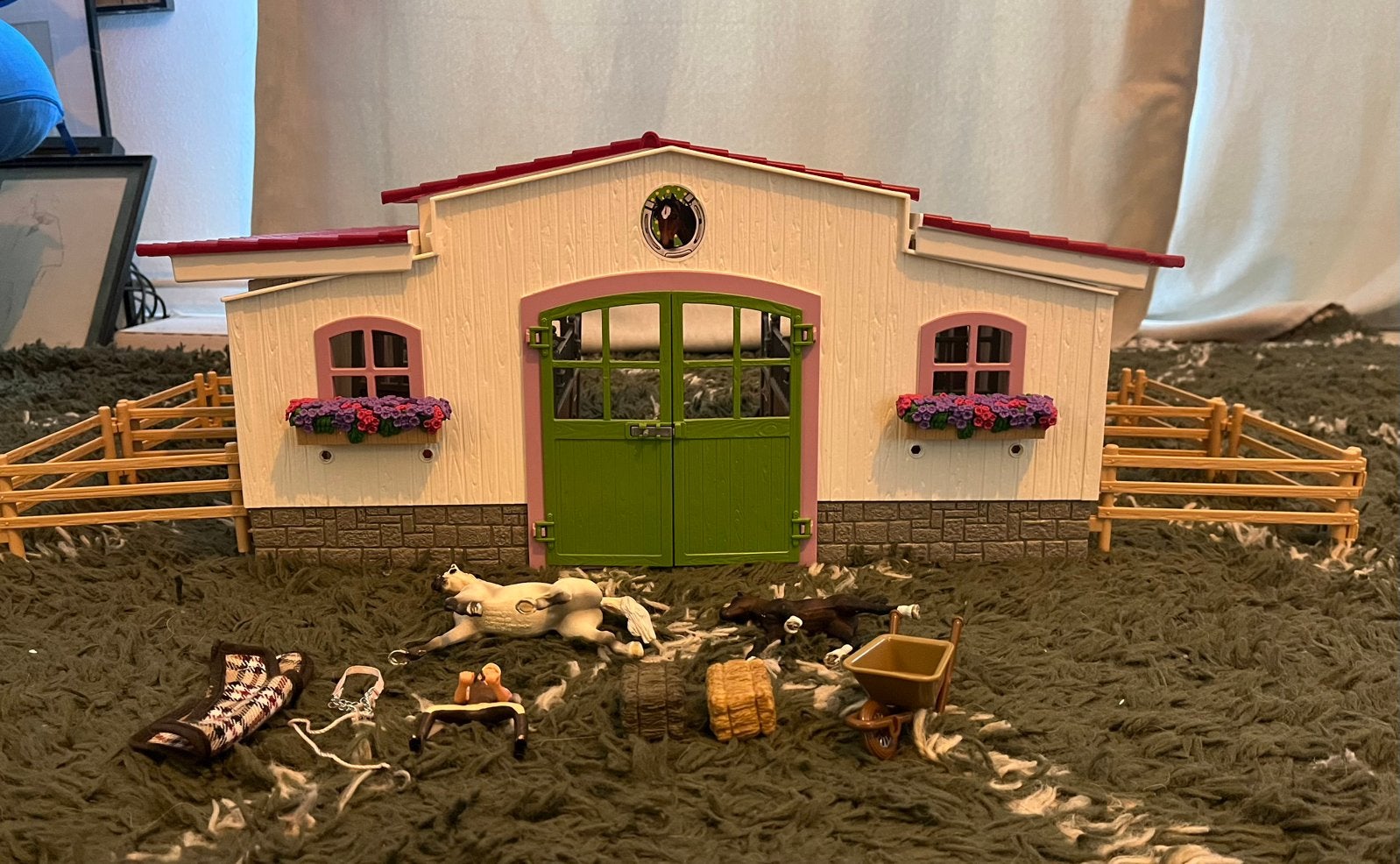Schleich manege, Verzamelen, Ophalen of Verzenden, Zo goed als nieuw