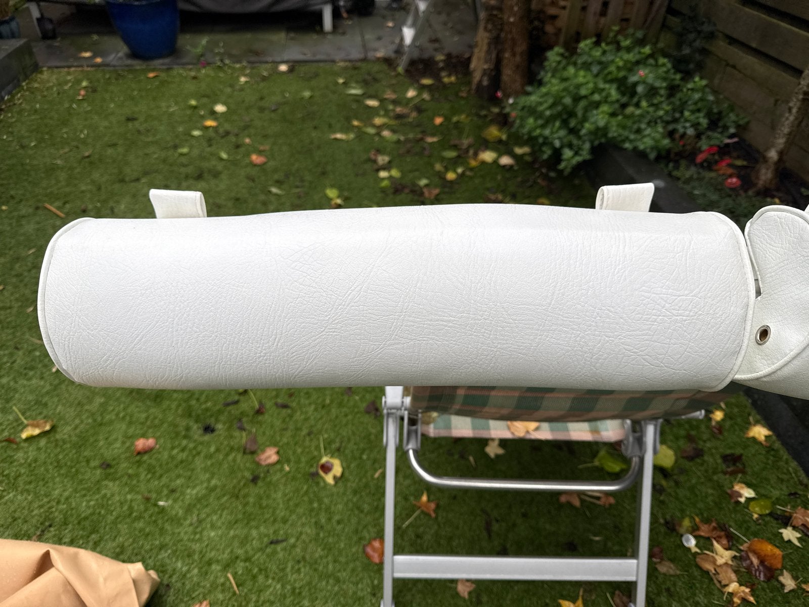 Twee witte railing kussens van skai, Watersport en Boten, Ophalen of Verzenden, Gebruikt, Interieur en Kussens