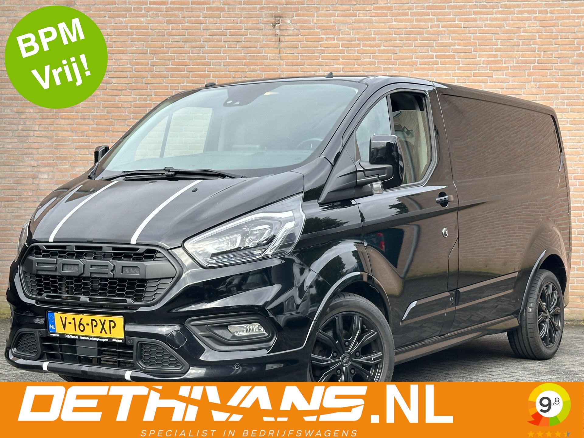 Ford Transit Custom 2.0TDCI 170PK Sport / Automaat / Cruisec, Stof, Gebruikt, 4 cilinders, Met garantie (alle)