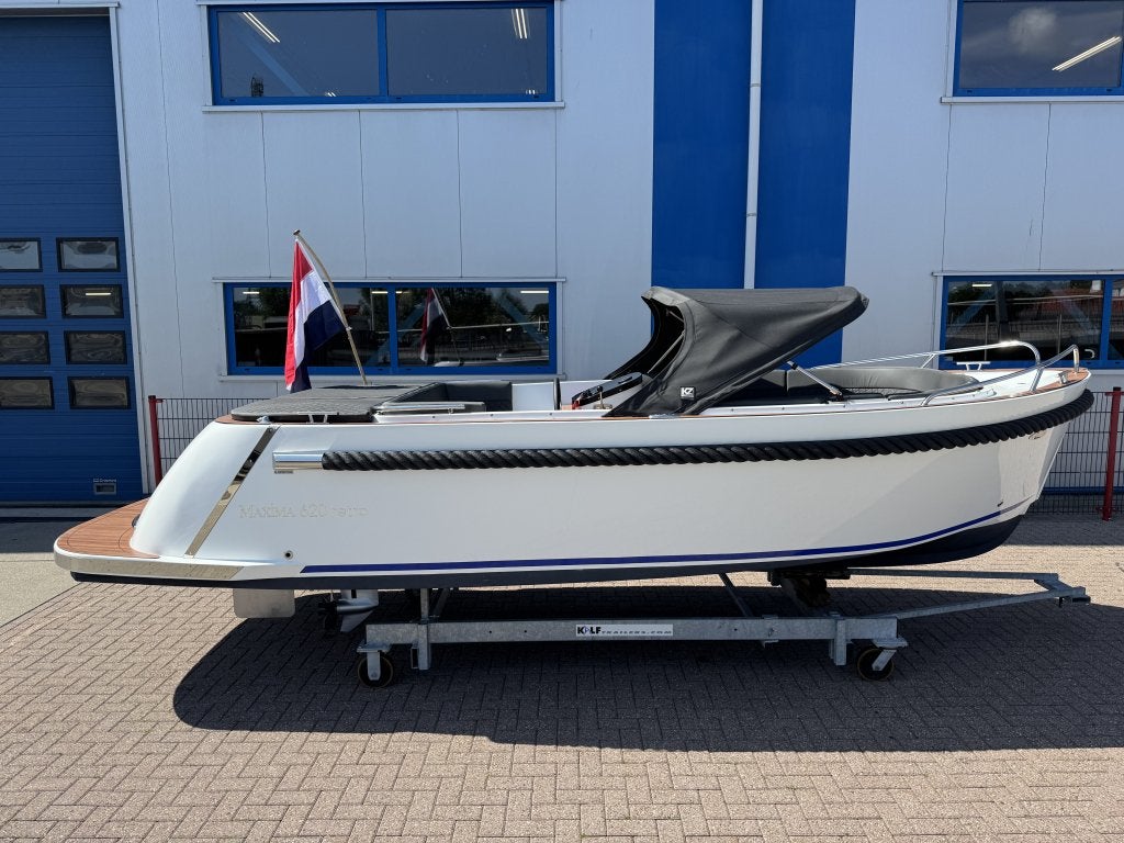 Maxima 620 MC Retro met Honda 30pk, Watersport en Boten, Sloepen, Overige typen, Nieuw, 2 m, Maxima
