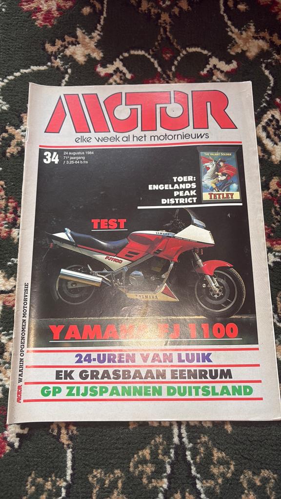 Motor Magazine - 24 augustus 1984 - Yamaha FJ1100 Test, Ophalen of Verzenden, Gelezen, Algemeen