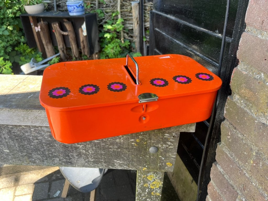 Brabantia Schoenpoets blik en keukenhouder Oranje Patrice, Ophalen of Verzenden, Huis en Inrichting