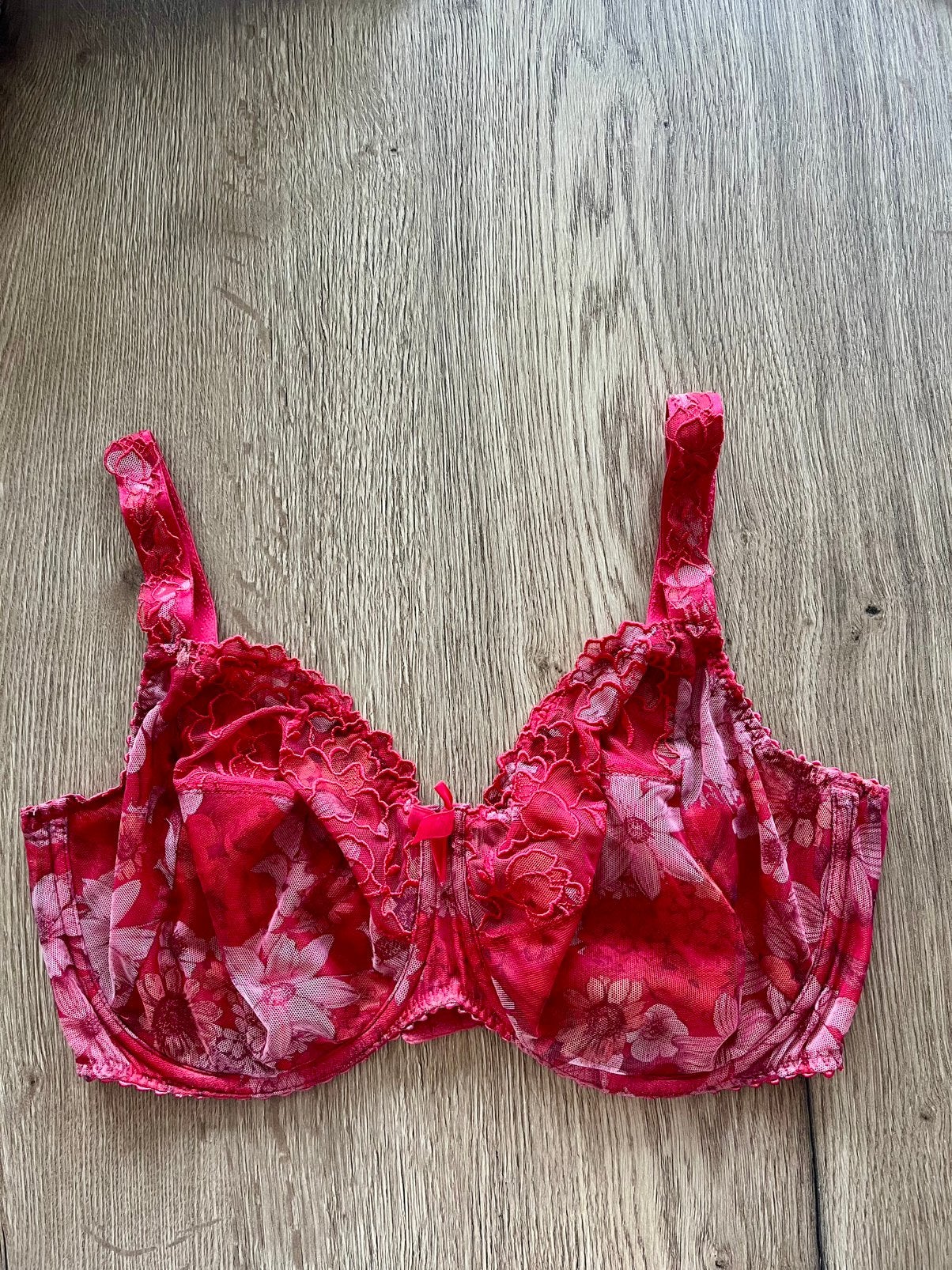 Prima donna 80F full cup rood bloem print, Verzenden, BH, Rood