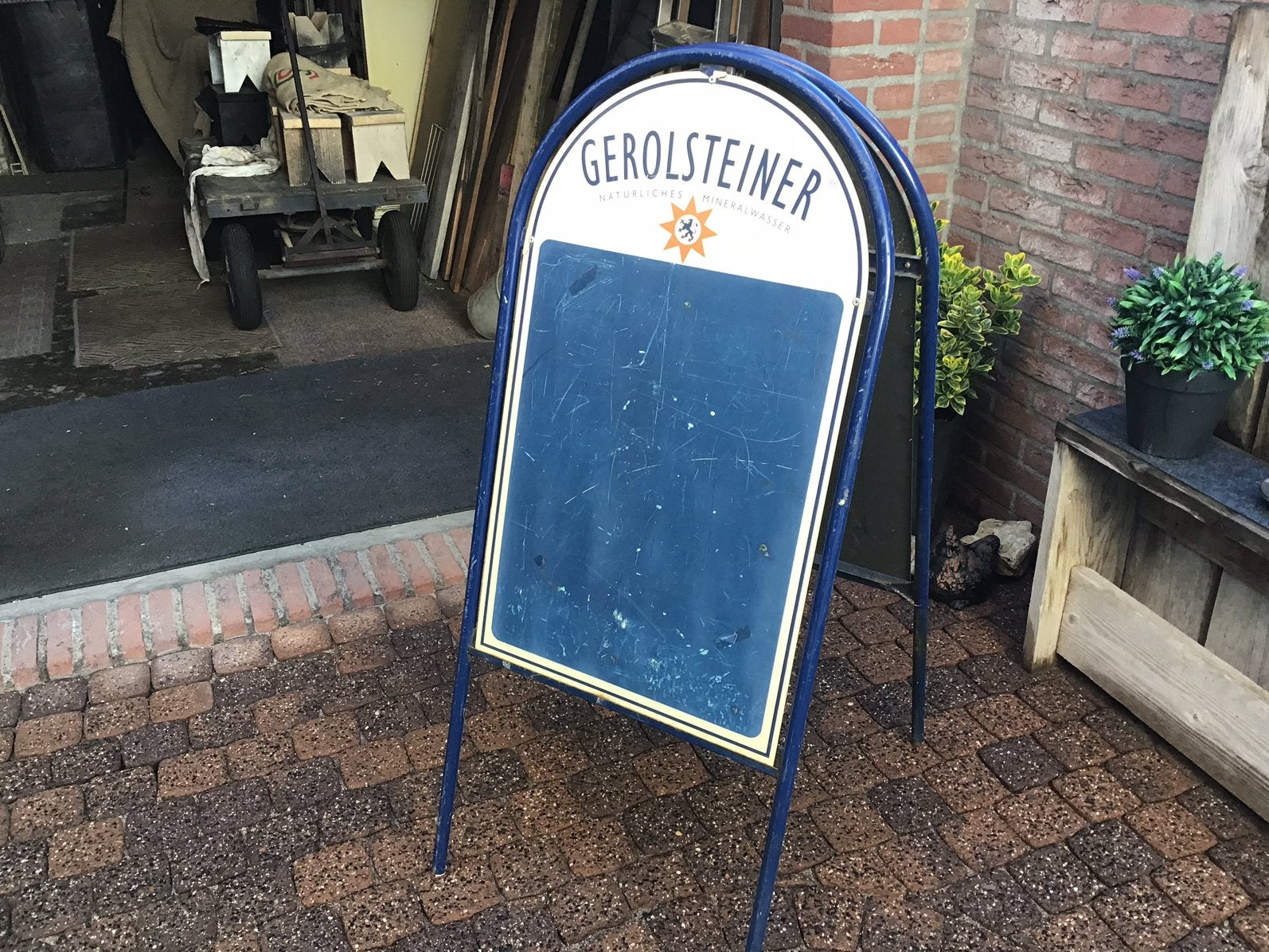 Reclame bord op poten, Ophalen of Verzenden, Zo goed als nieuw, Reclamebord