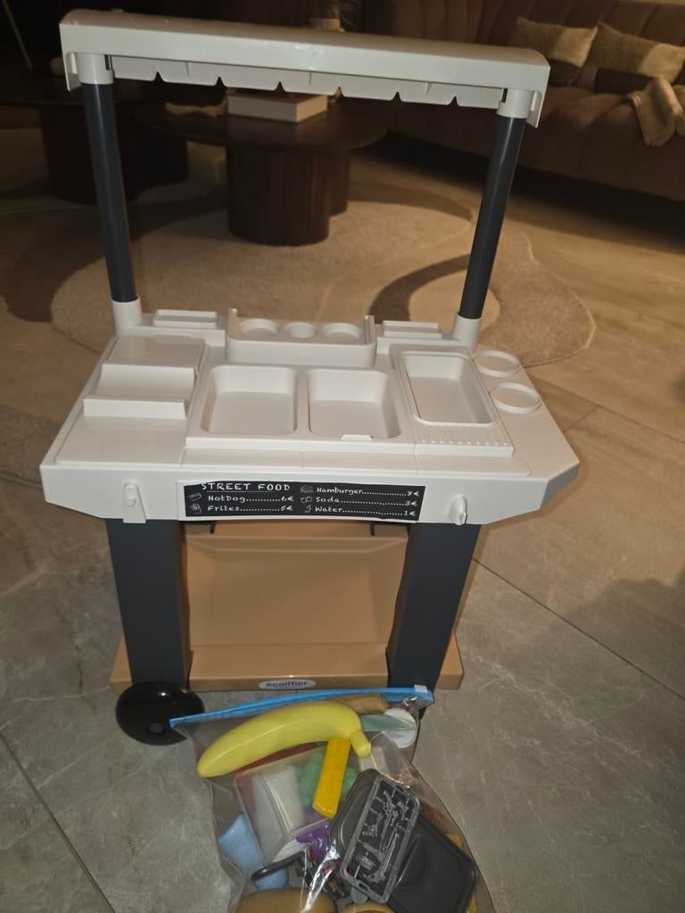 Smoby Street Food Speelgoedkraam met Accessoires, Ophalen of Verzenden