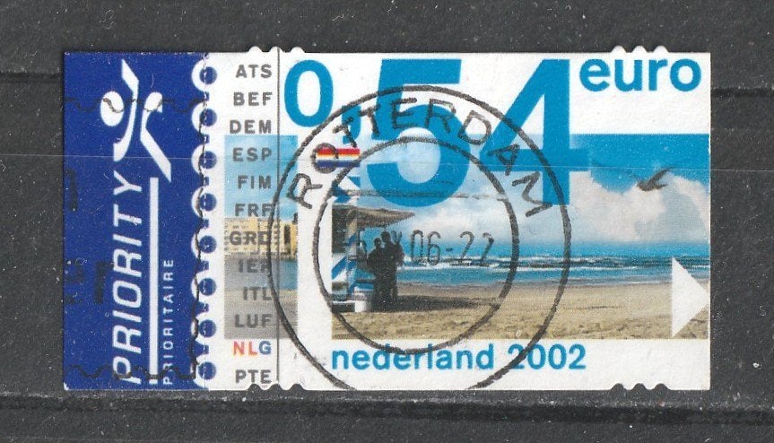 nvph 2063 Eurozegel met priority 2002, Ophalen of Verzenden, Na 1940, Gestempeld