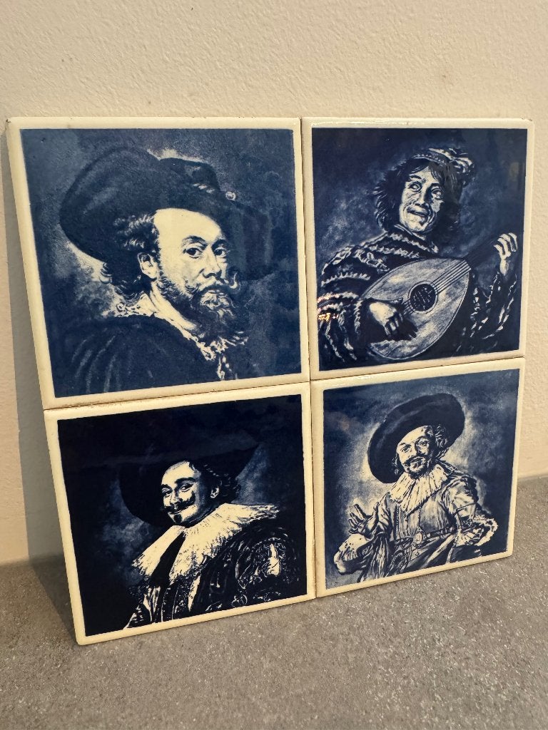 Delfts blauwe tegels - Frans Hals - Peter Paul Rubens, Ophalen of Verzenden