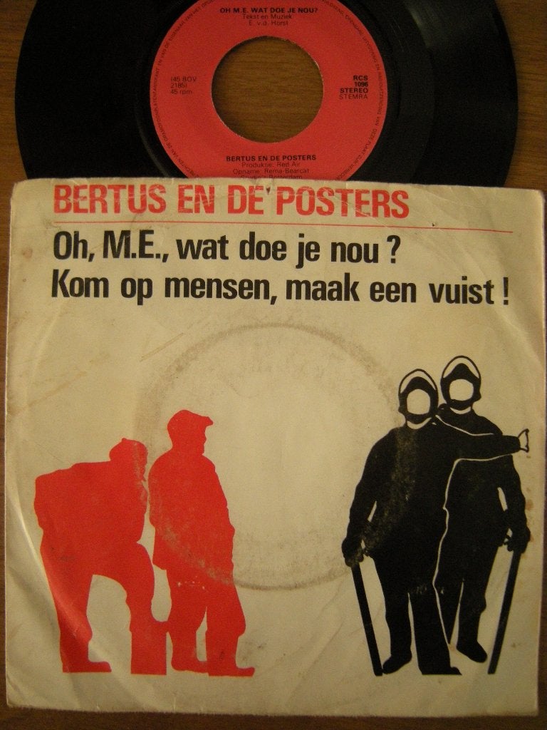 Bertus En De Posters (Oh, M.E., wat doe je nou ?), Gebruikt, 7 inch, Ophalen of Verzenden, Pop