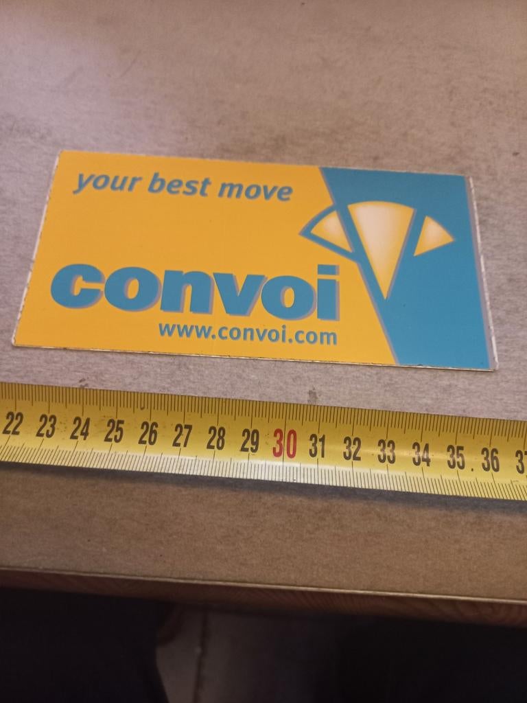 Convoi kraanverhuur transport, Verzamelen, Stickers, Ophalen of Verzenden, Zo goed als nieuw