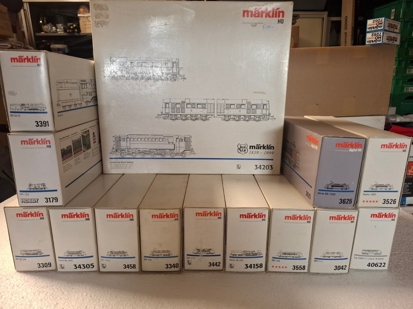 Div 14 st lege marklin dozen zonder binnenwerk, Hobby en Vrije tijd, Modeltreinen | H0, Wisselstroom, Gebruikt, Locomotief, Ophalen of Verzenden