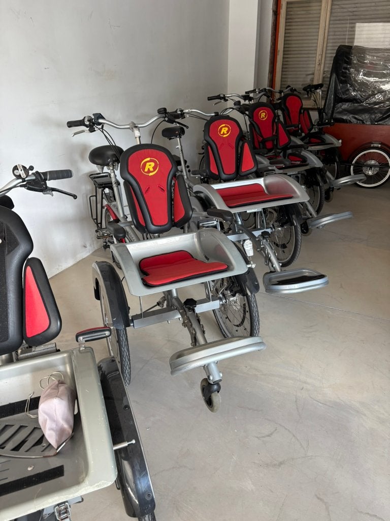 rolstoelfietsen met ondersteuning veel keuze+garantie, 20 inch of meer, Versnellingen, Zo goed als nieuw, Deels opvouwbaar