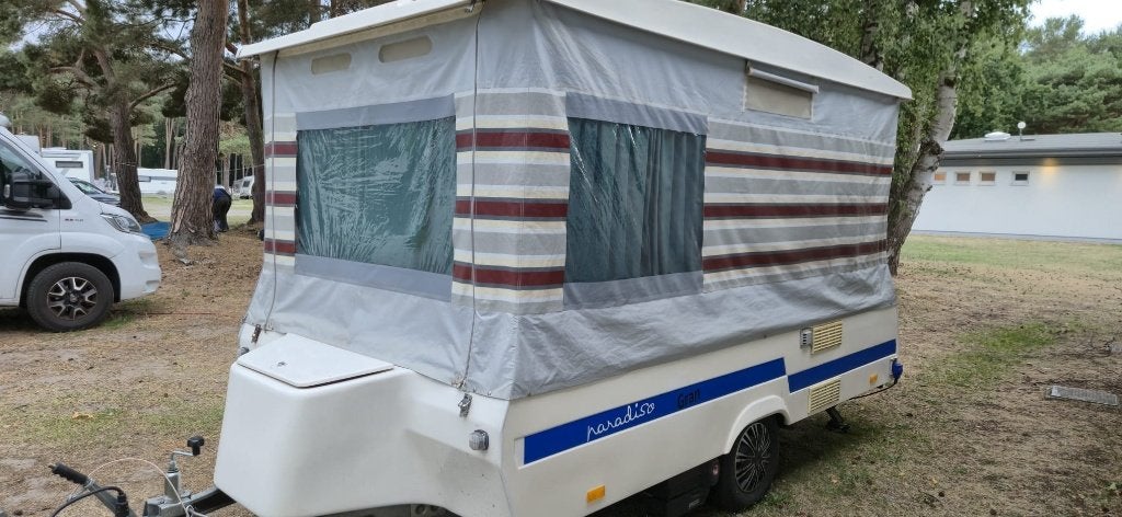 Paradiso Caravan vouwagen - €1200 - 2300, Caravans en Kamperen, Rondzit, Particulier, Koelkast, 500 - 750 kg