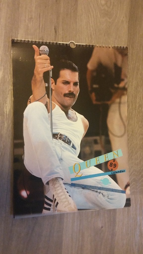Queen Freddy Mercury vintage kalenders 1991 1992 rare, Verzenden, Gebruikt, Overige typen