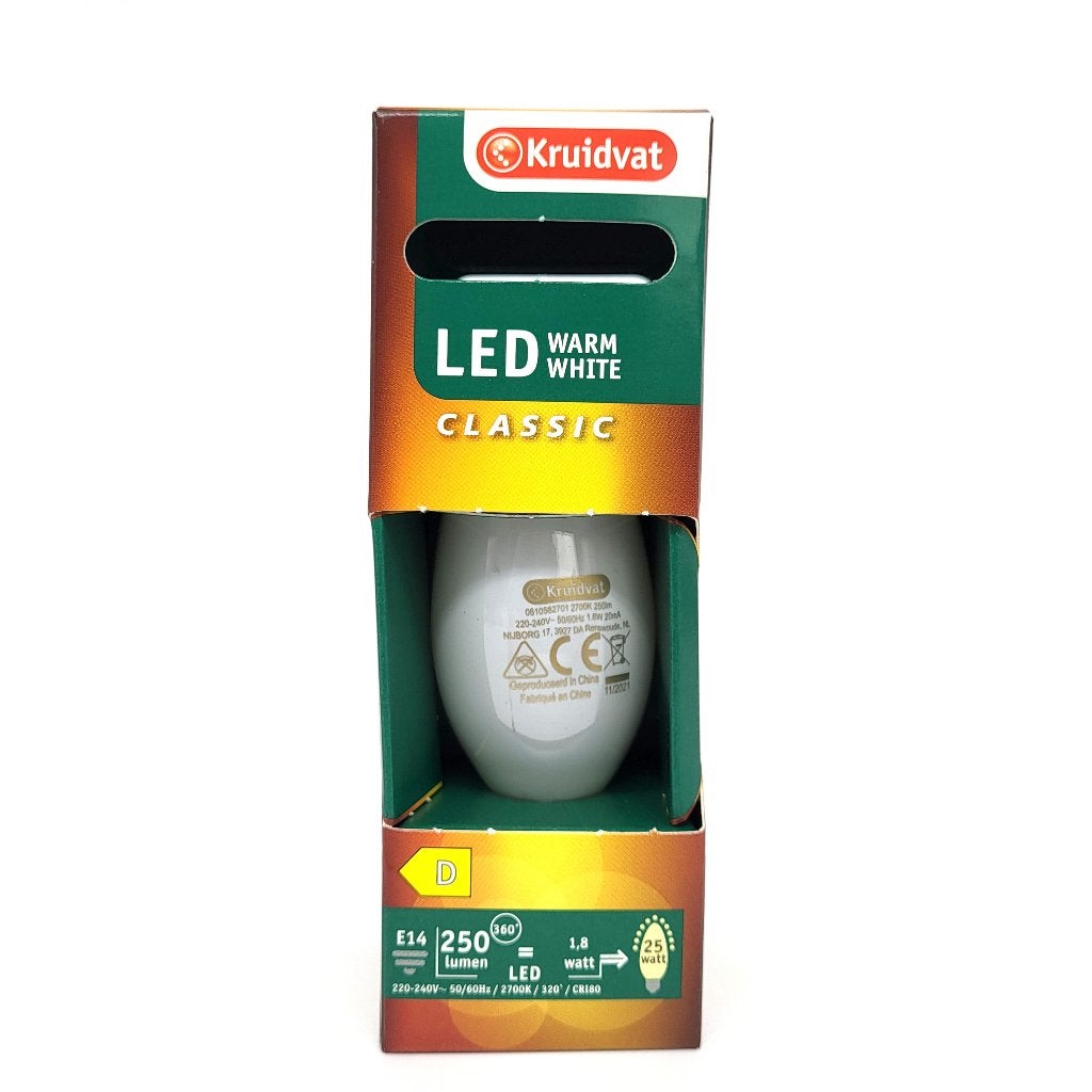 LED lamp E14 Kaars - Warm White 250 Lumen - € 0,99 p.s., Led-lamp, Verzenden, E14 (klein), Nieuw