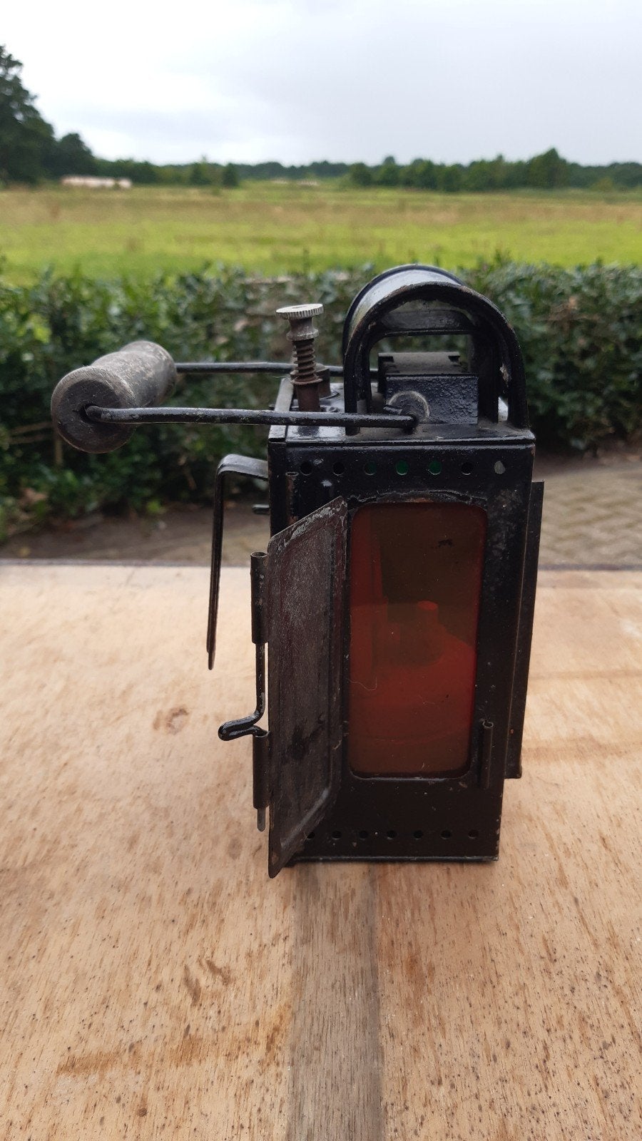 Antieke Carbidlamp Spoor/Mijnlamp van A.Satorius Wuppertal, Ophalen of Verzenden, Trein, Overige typen
