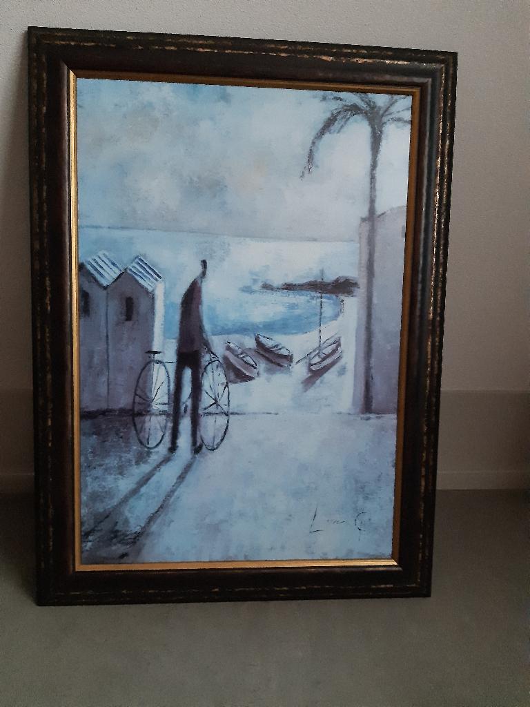 Licht getint schilderij, Ophalen