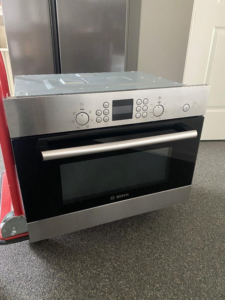 Bosch inbouw magnetron/oven, Witgoed en Apparatuur, Magnetrons, Ophalen, Combimagnetron, Crisp, Gebruikt