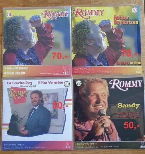 4x Rommy, 7 inch, Ophalen of Verzenden, Levenslied of Smartlap, Nieuw in verpakking
