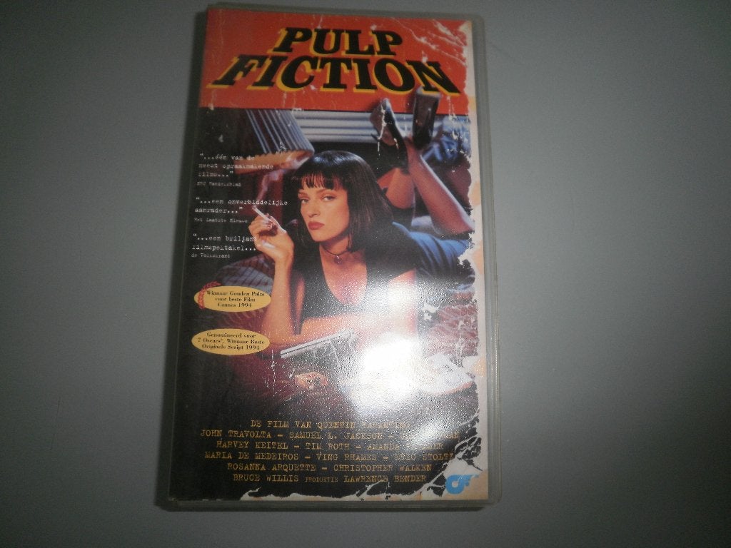 PULP FICTION! Top Klassieker van Q.Tarrantino! Op VIDEO!, Vanaf 16 jaar, Ophalen of Verzenden, Zo goed als nieuw, Thrillers en Misdaad