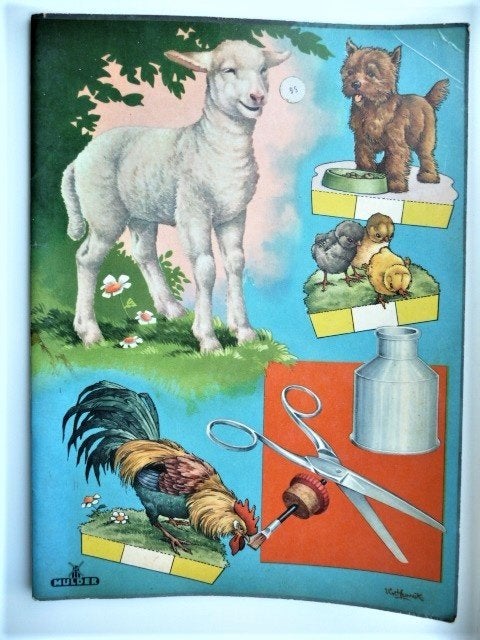 BOERDERIJ BOUW EN KNUTSELBOEK VAN MULDER 8701 jr 50, Verzenden, Overige thema's, Nieuw, Meerkleurig