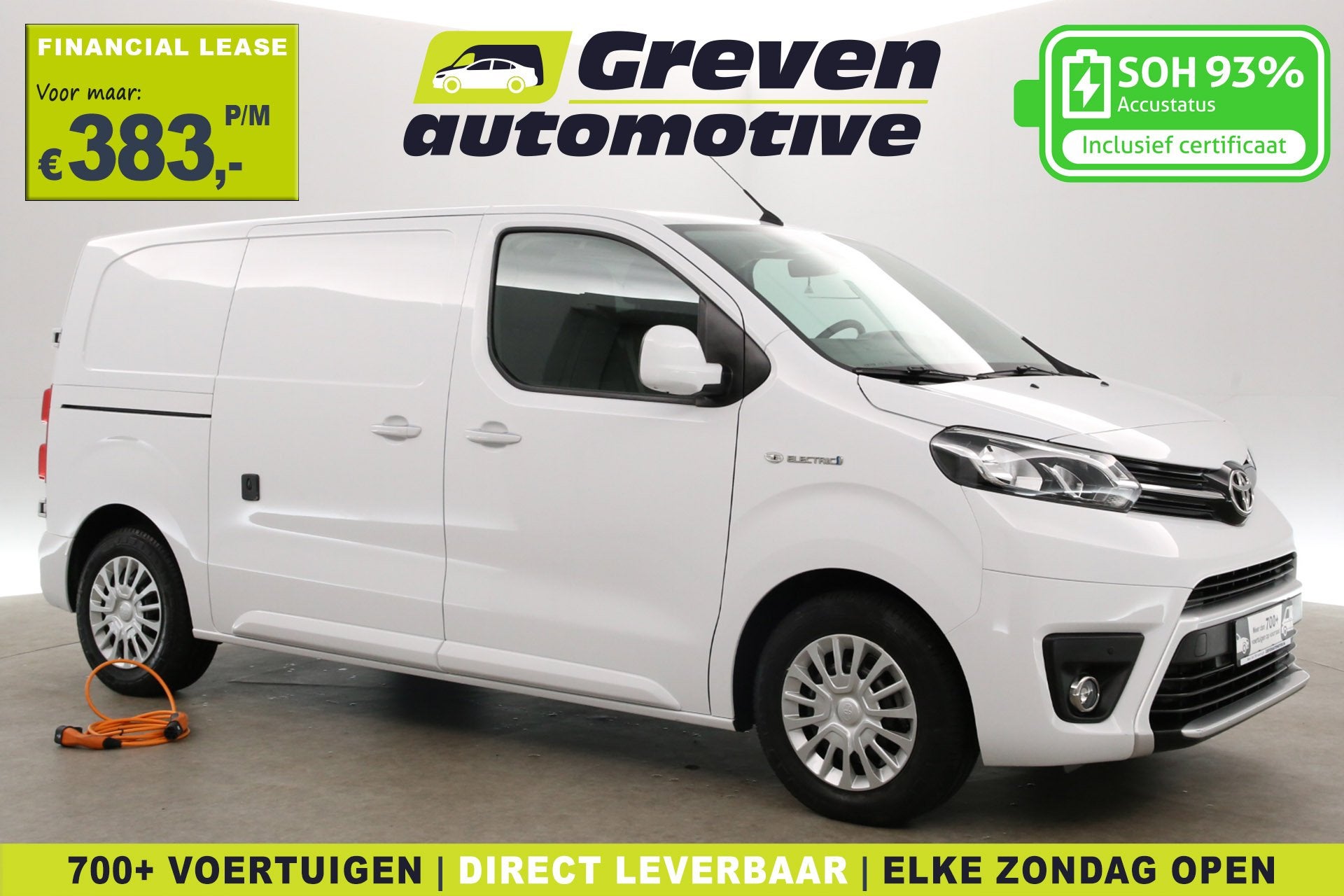 Toyota ProAce Elektrisch 75 kWh L2H1 Long Range | Snelladen, Automaat, Gebruikt, Wit, Origineel Nederlands