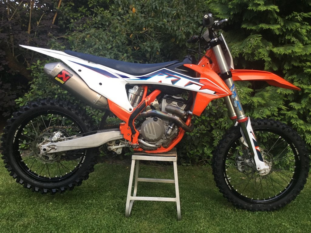 Zeer mooie ktm sxf 250 2022 met akrapovic 4650, Overige merken, 250 cc, Gebruikt, Ophalen of Verzenden
