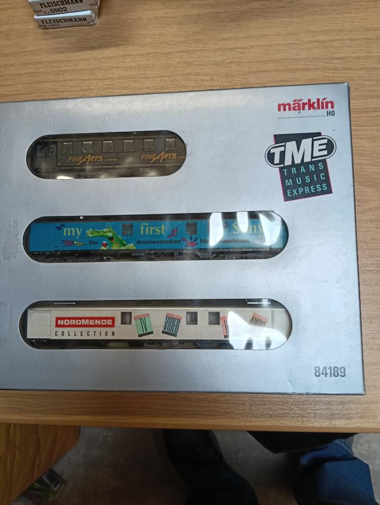 Märklin 84189 H0 Trans Music Express Set, Hobby en Vrije tijd, Modeltreinen | H0, Wisselstroom, Wagon, Ophalen of Verzenden, Zo goed als nieuw