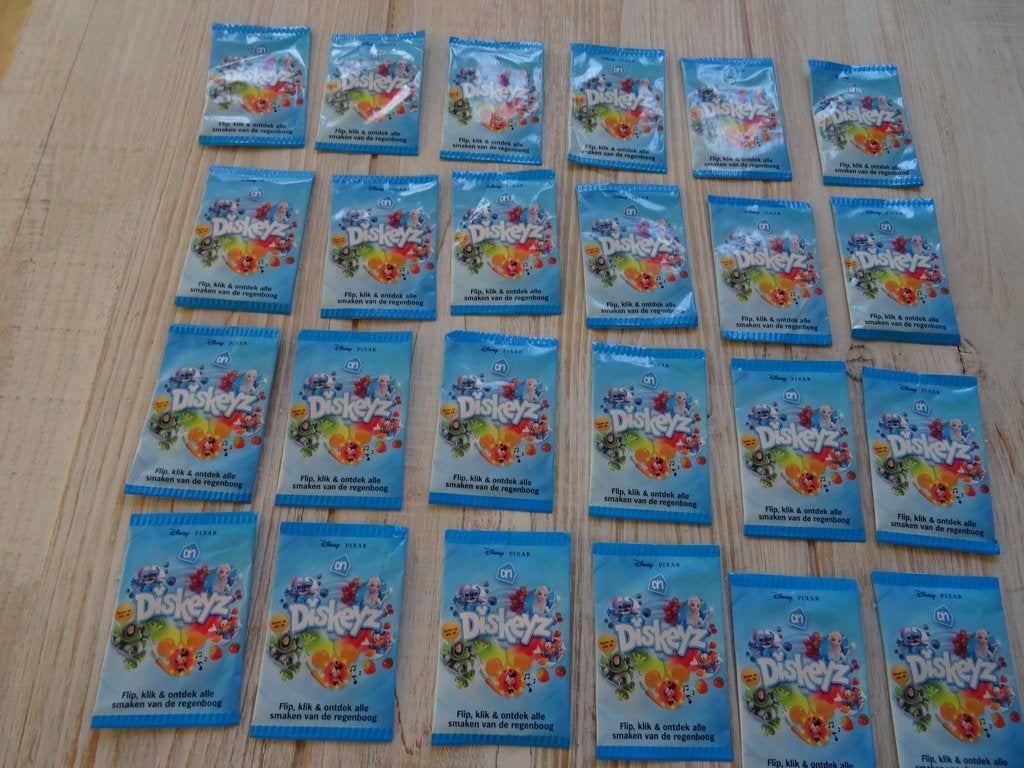 24 ongeopende pakjes Diskeys AH   NIEUW, Albert Heijn, Verzenden