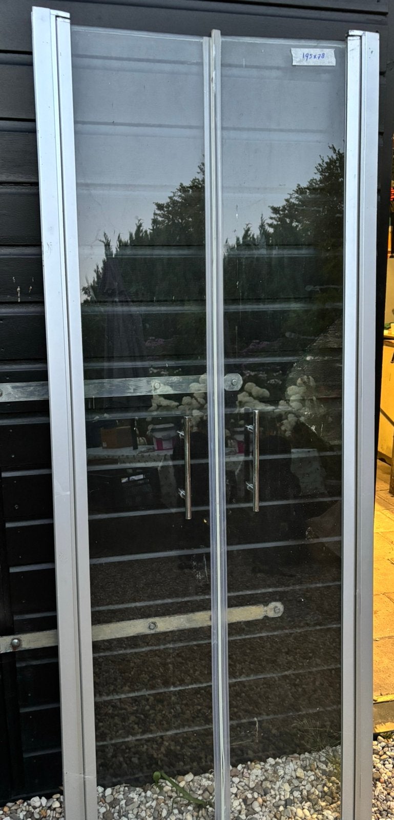 Moet Weg - Douchedeuren glas – 195 x 78 cm, Ophalen, Gebruikt, Glas, Douche