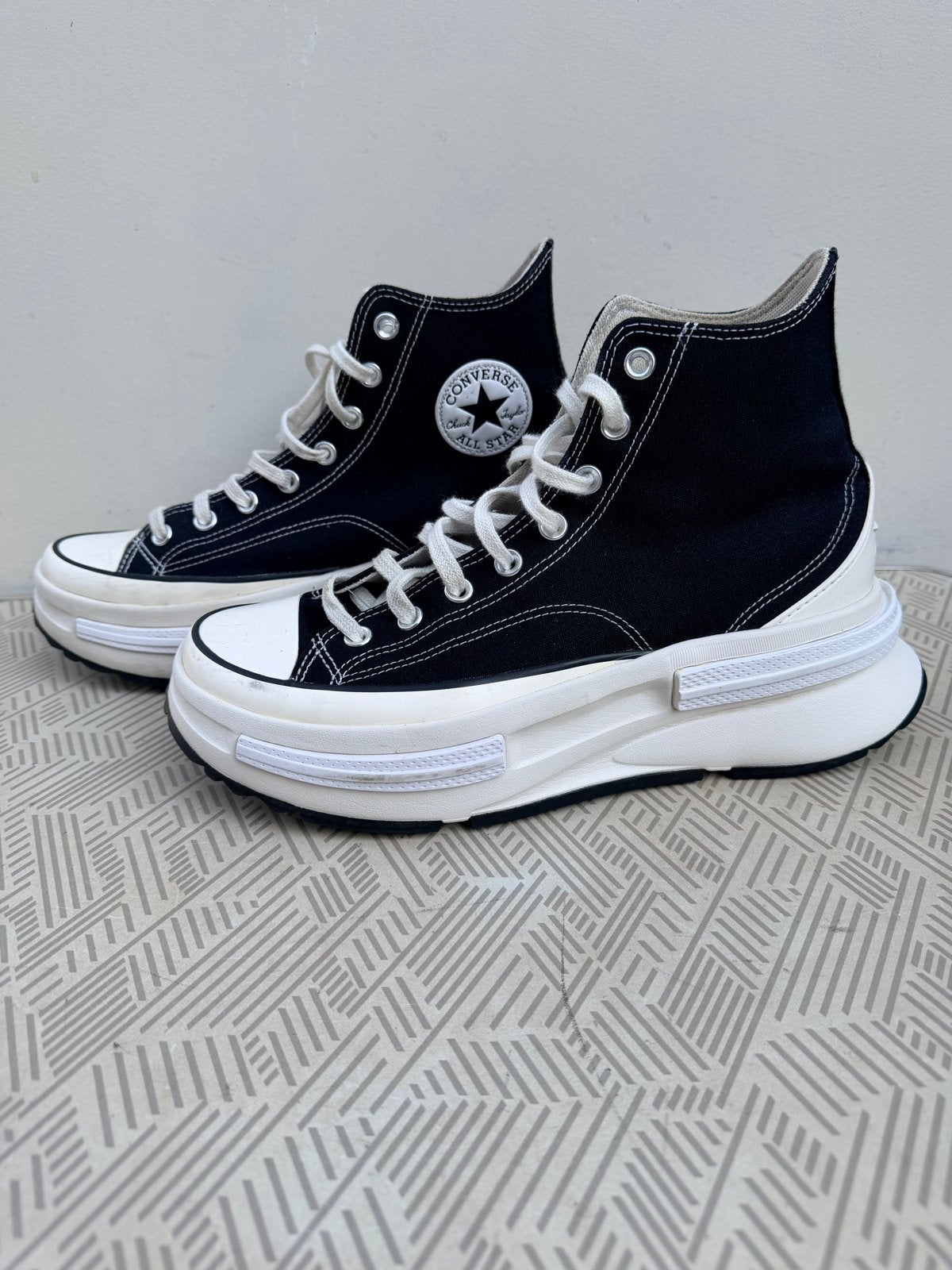 Converse Run Star Motion Platform Sneakers Zwart Maat 43, Ophalen of Verzenden, Zo goed als nieuw, Zwart, Sneakers of Gympen