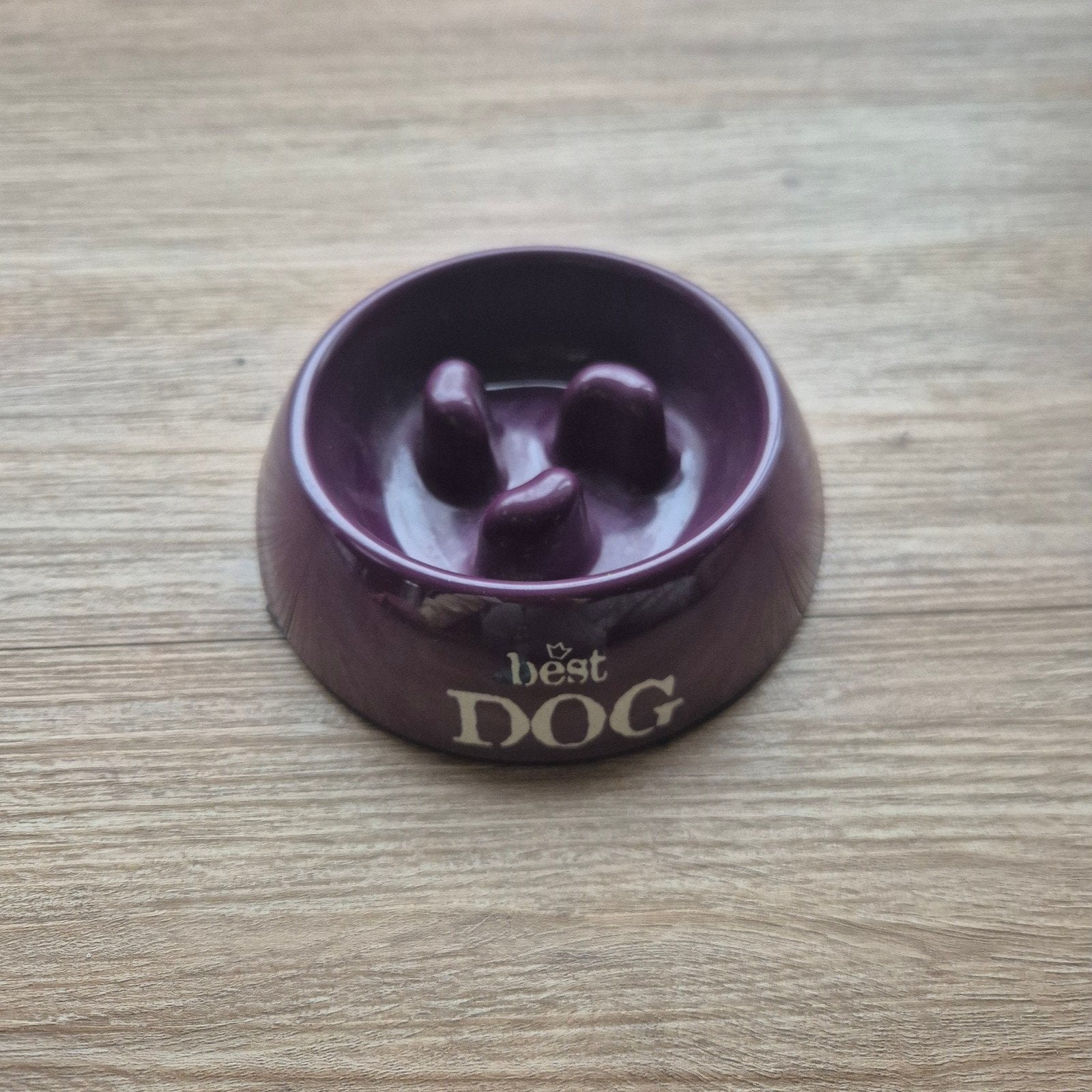 Paarse voerbak voor hond (slowfeeder), Ophalen of Verzenden, Anti-schrok, Zo goed als nieuw