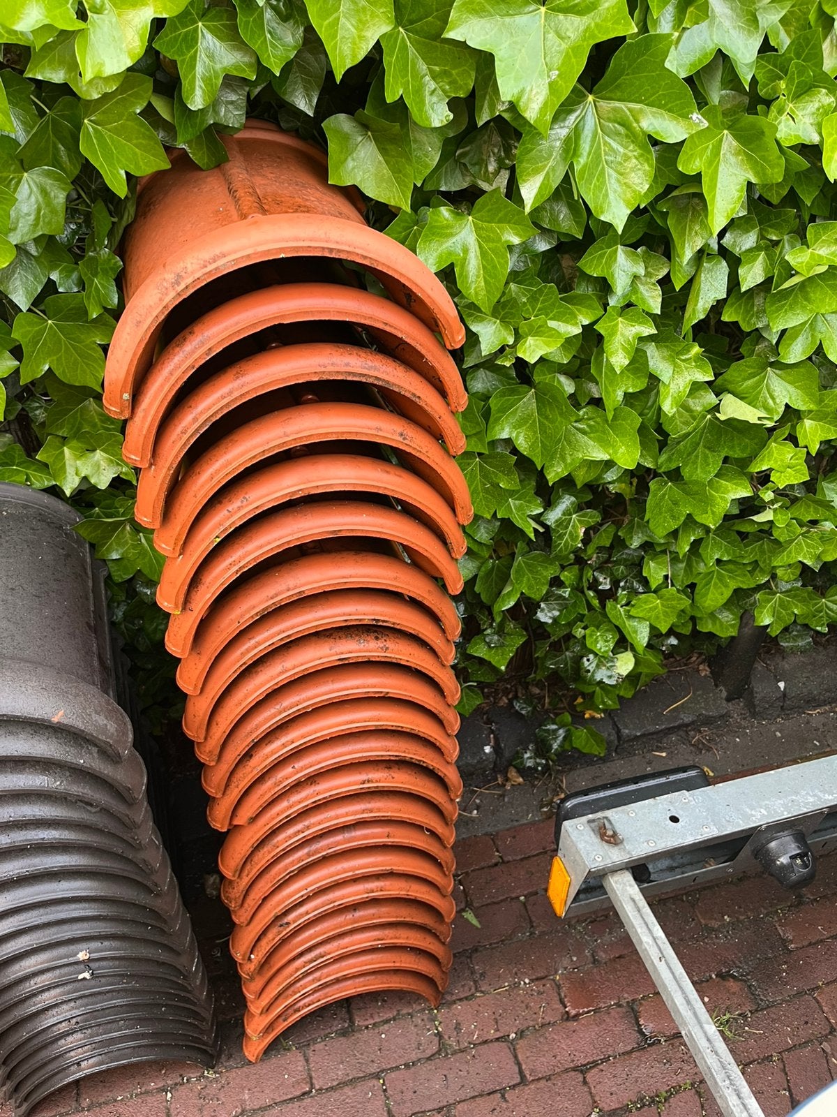 Half ronde nokvorsten ( 12 stuks), Ophalen, Steen of Klei, Zo goed als nieuw, Minder dan 5 m²
