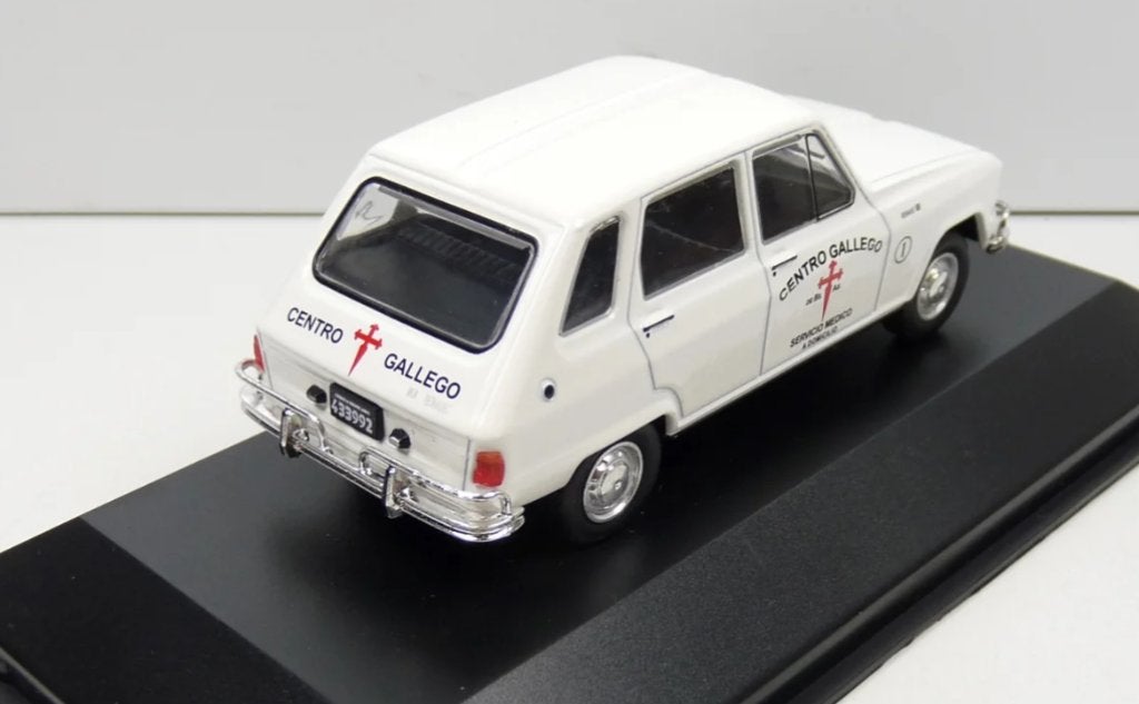 Atlas 1:43 Renault 6 "Centro Gallego" Ambulance 1971 wit, Overige merken, -, Nieuw, -