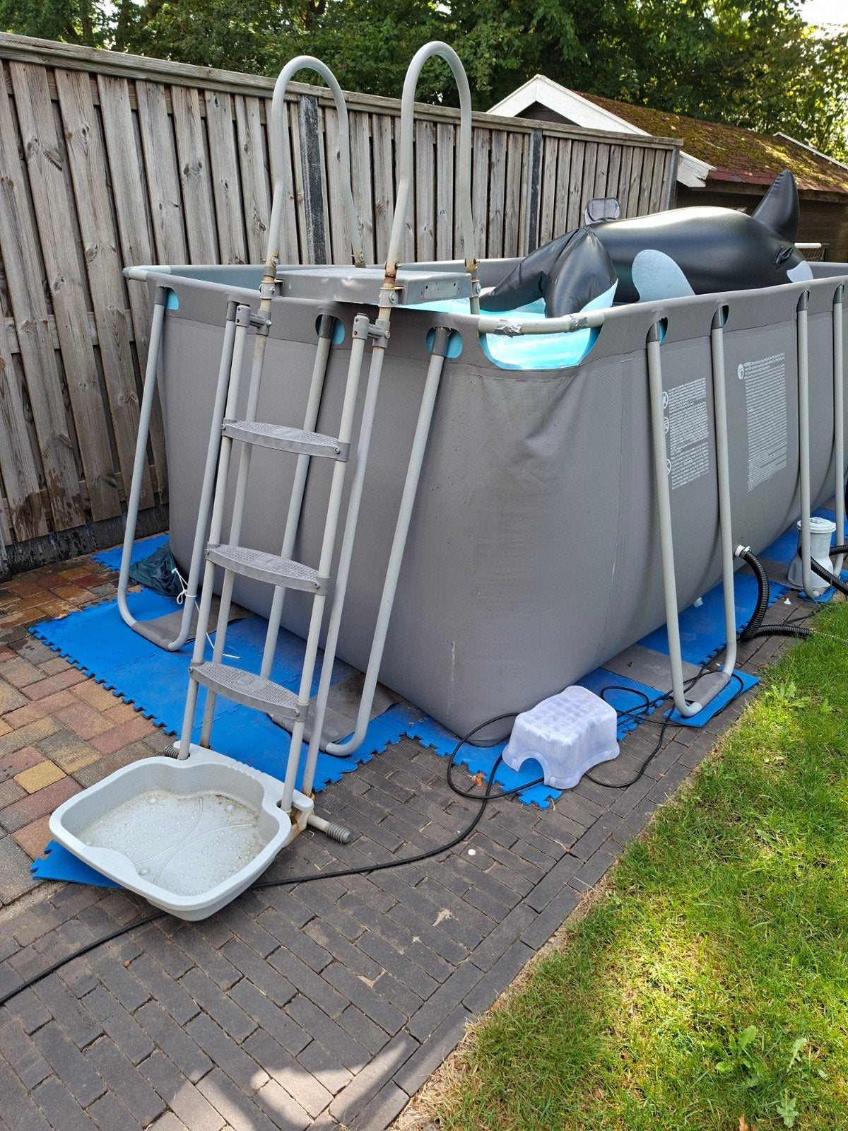 Opzetzwembad met toebehoren - Compleet pakket, Ophalen, Gebruikt, 200 tot 300 cm, 80 tot 120 cm