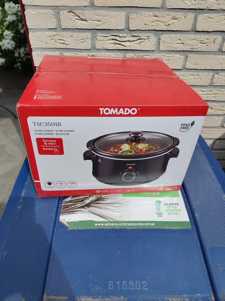 Tomado Slow Cooker TSC3501B - Nieuw in doos, Ophalen