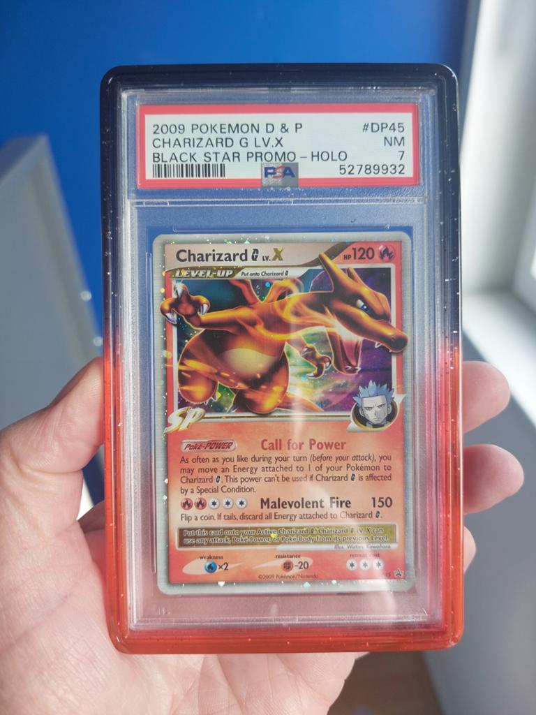 Charizard G LV.X Promo DP45 PSA 7 ✅️ Zeldzaam ️Low Pop!, Hobby en Vrije tijd, Verzamelkaartspellen | Pokémon, Ophalen of Verzenden
