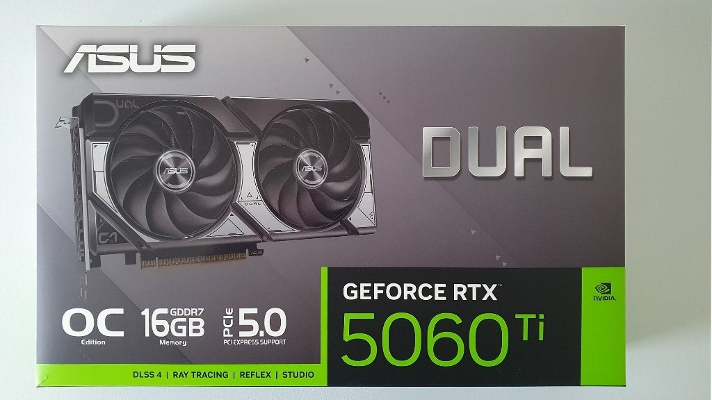 ASUS Dual GeForce RTX 5060 Ti 16GB GDDR7 OC, Computers en Software, Overige soorten, Verzenden, Zo goed als nieuw, HDMI