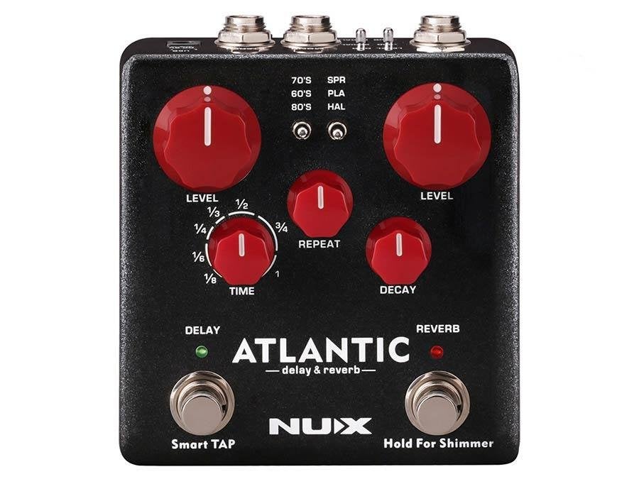 NUX NDR-5 Atlantic Delay & Reverb stereo effectpedaal, Muziek en Instrumenten, ., Nieuw, Ophalen of Verzenden, Reverb